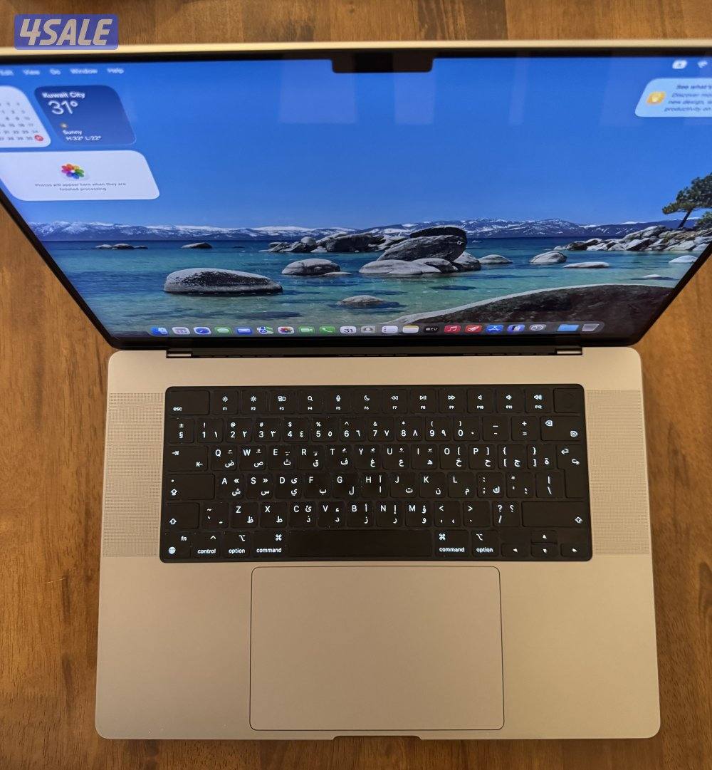 لابتوب ابل ماك بوك برو ام 2 شاشة 16 انش 16 جيجا رام بملحقاته والكرتون6