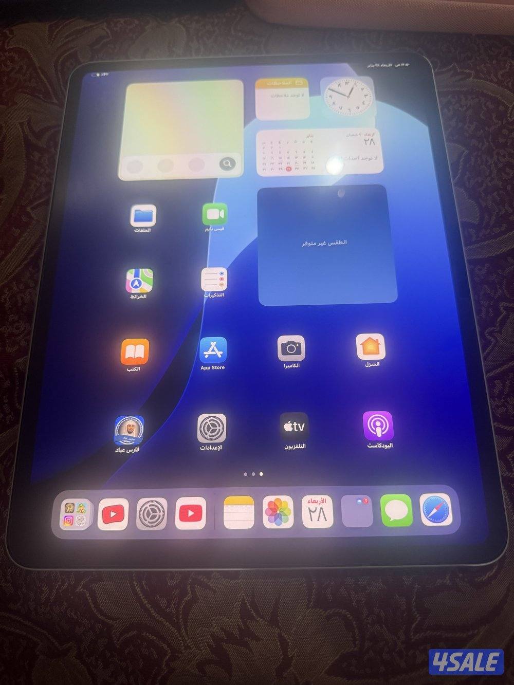 ايباد برو 13 m4 نظيف ولا زلغ شبه جديد1