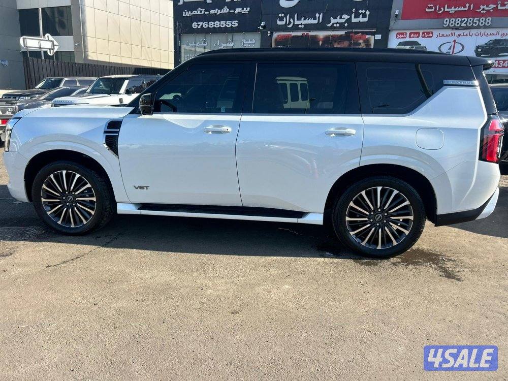 نيسان باترول V6T-بلاتنيوم .TURBO موديل 2025  ماشي 9000 k.m3