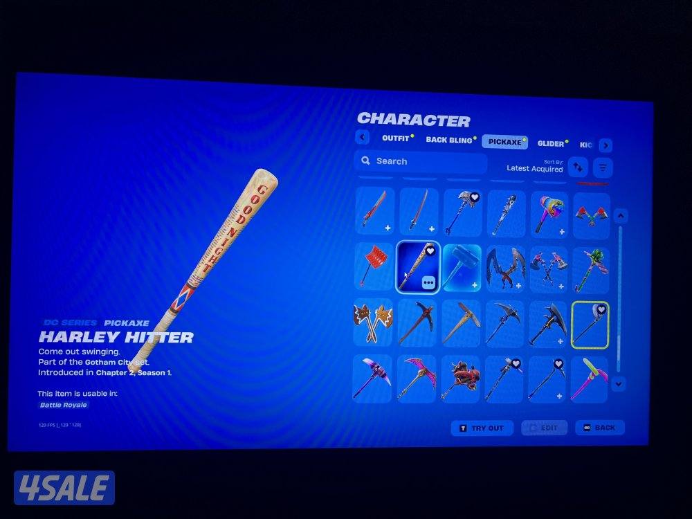 حساب فورت نايت 170 سكن شيطون + سيزن٣ واكسات وسكنات عرق7