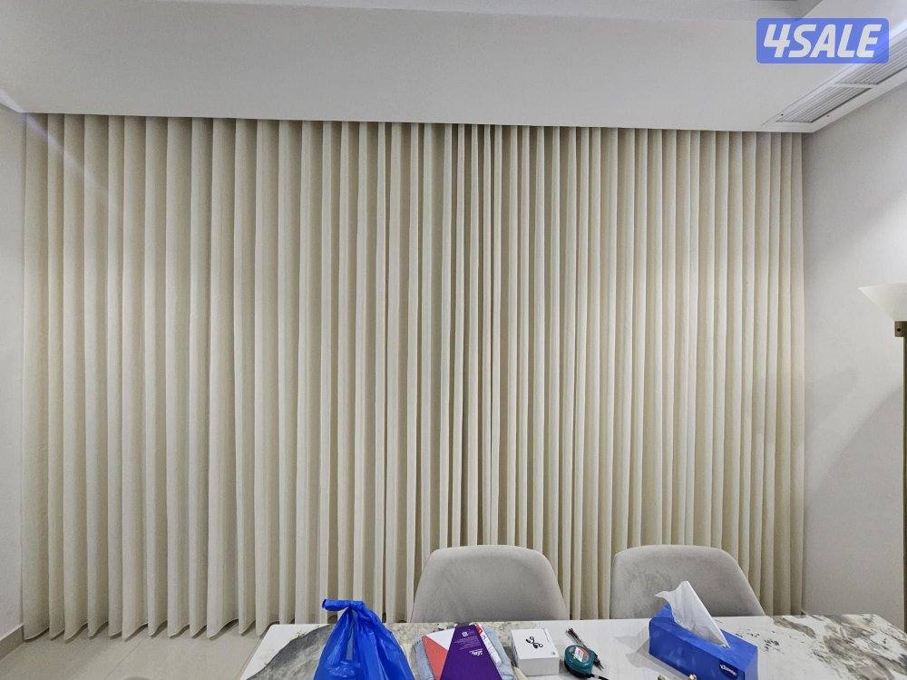 تفصيل جميع انواع الستائر الفندقيه وستاير الرول والعازل للضوء0