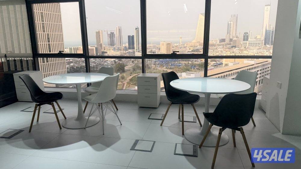 مكاتب للايجار بأرقام آليه مع اطلاله بحرية بقلب مدينه الكويت3