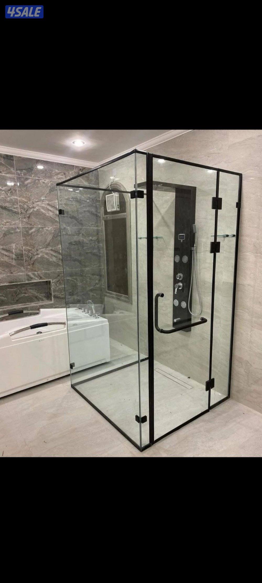 زجاج ومرايا دربزين زجاج شاوربكس درج زجاج بلكونات واجهات زجاج1