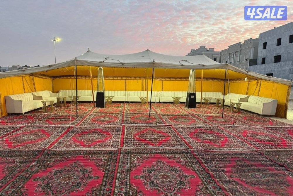 تأجير كراسي وطاولات وبنشات وكنب أمريكي ومكيف وزينة منزل وحدائق وجميع م3