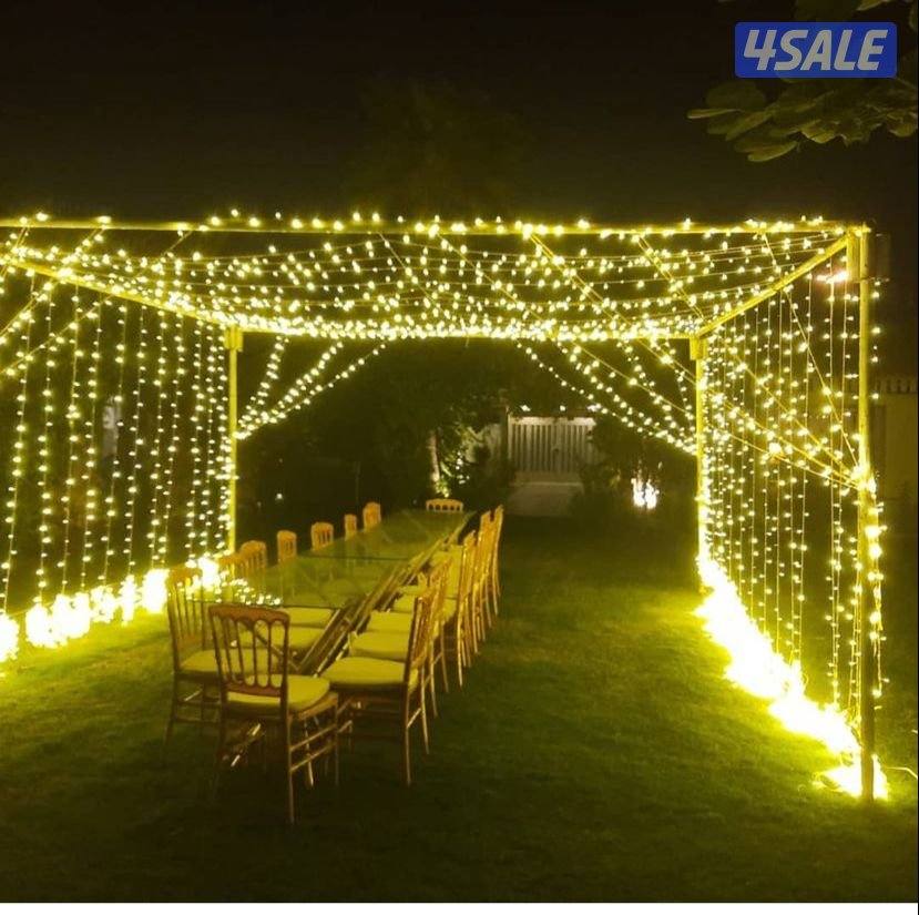 تأجير كراسي وطاولات وبنشات وكنب أمريكي ومكيف وزينة منزل وحدائق وجميع م8