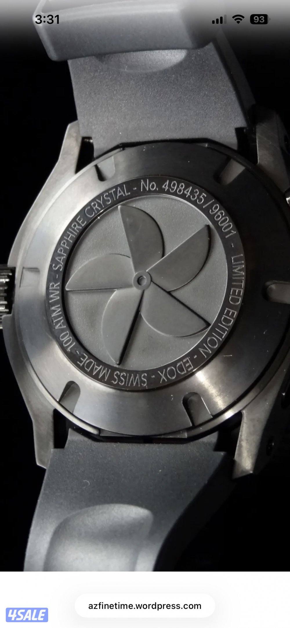 للبيع ساعة EDox سويسرية لمتد اديشن اوتوماتيك كارين فايبر كالجديدة2