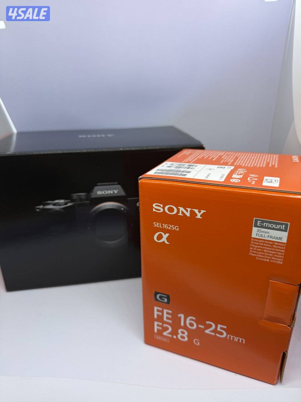 Sony AX7 IV with Sony FE 16-25 mm f2.8G used only one time0