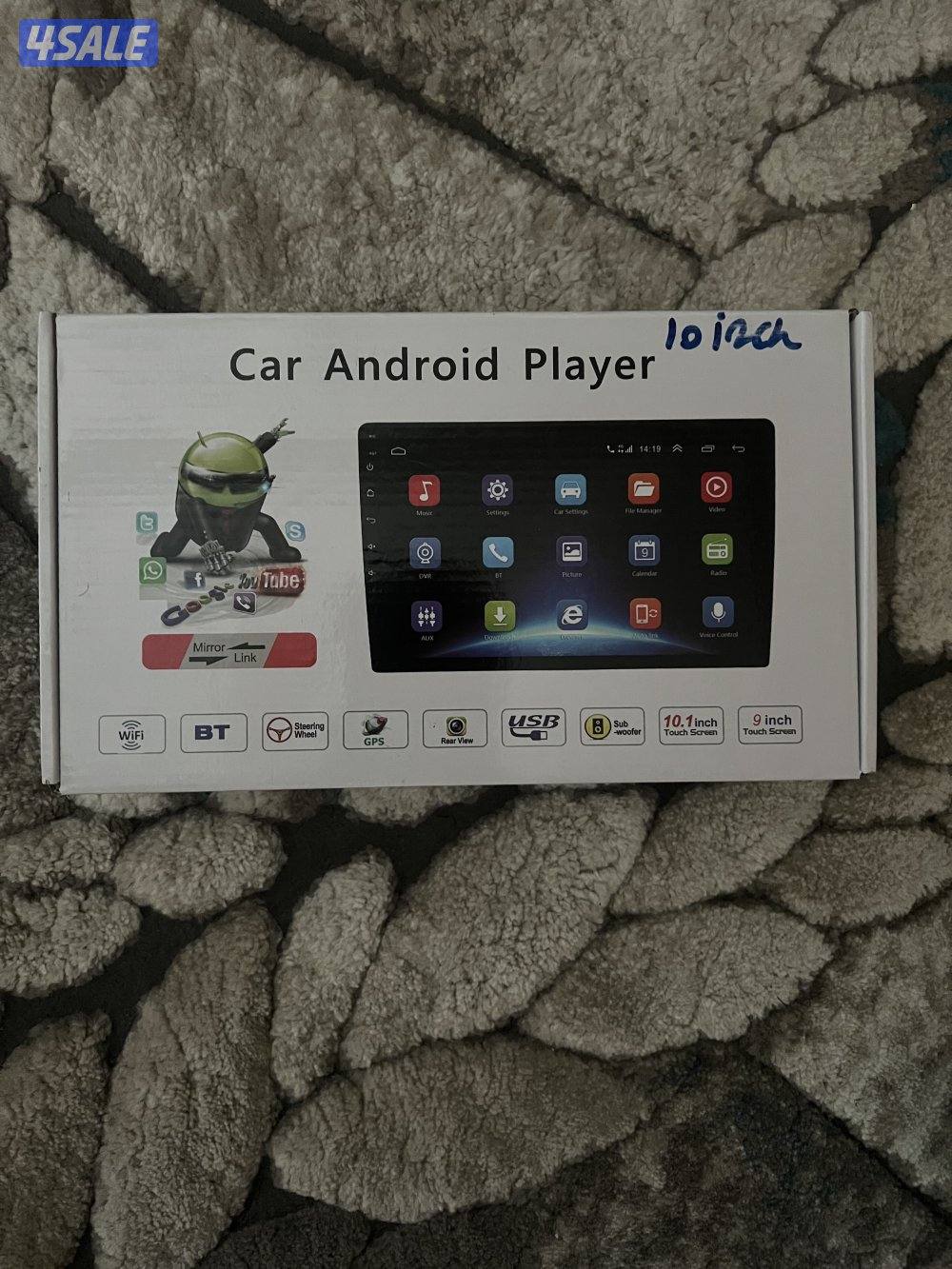 شاشة أندرويد 10 إنش + كاميرا خلفية AHD – جديد1