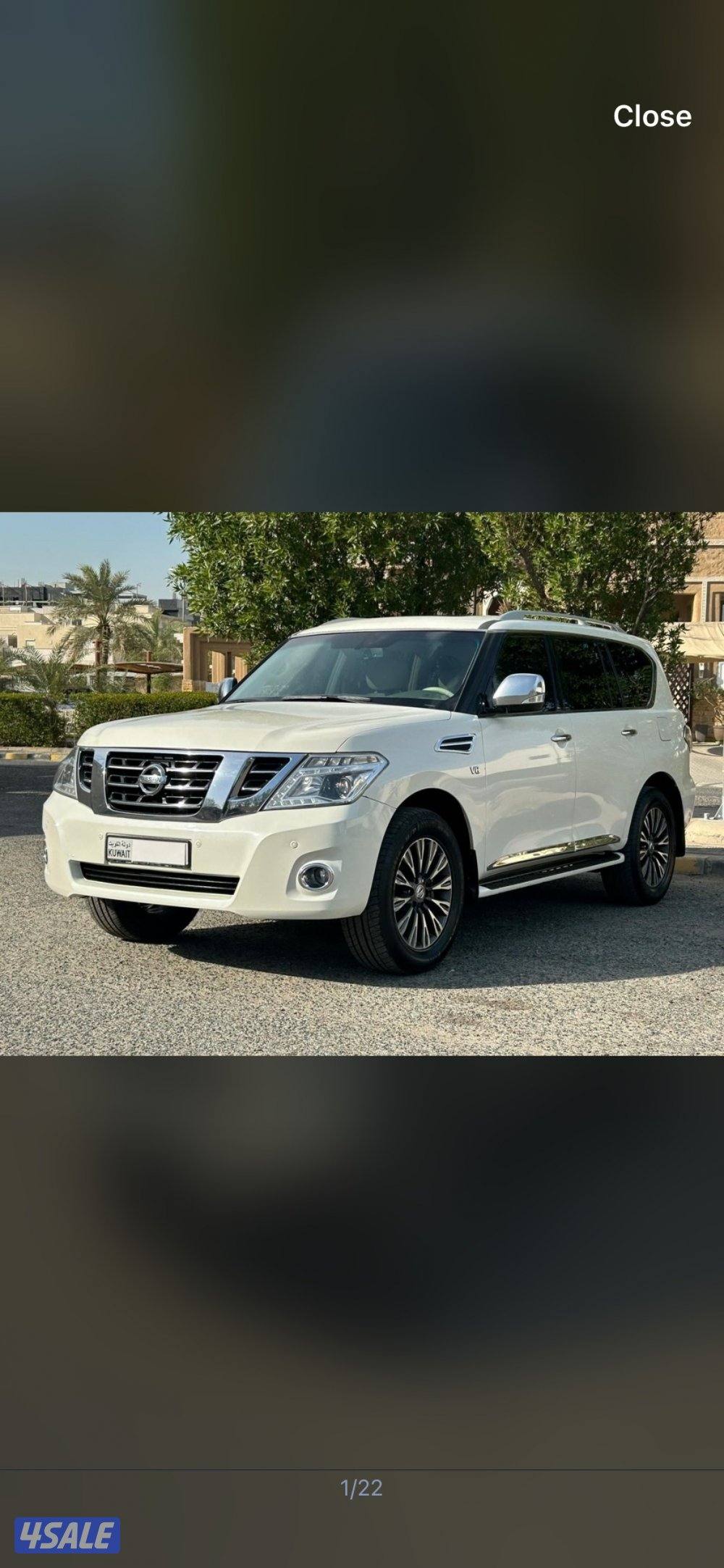 نيسان باترول بلاتينيوم سيتي 2017 صبغ الوكالة نظيف جداً2