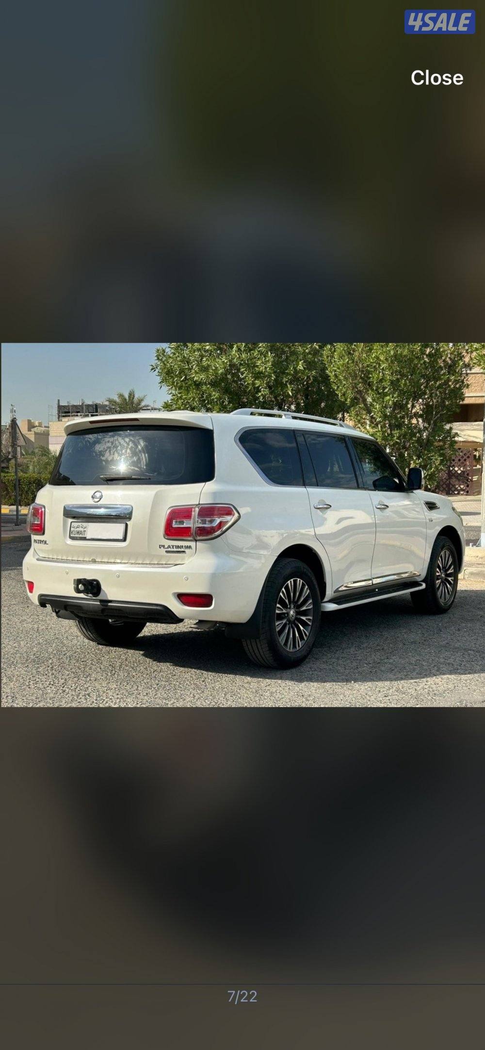 نيسان باترول بلاتينيوم سيتي 2017 صبغ الوكالة نظيف جداً3