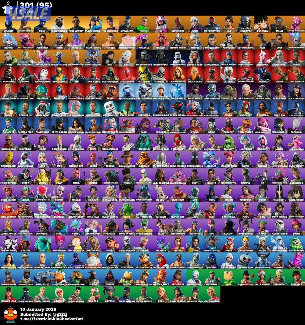 حساب فورت نايت عرق ونادر 🔥0