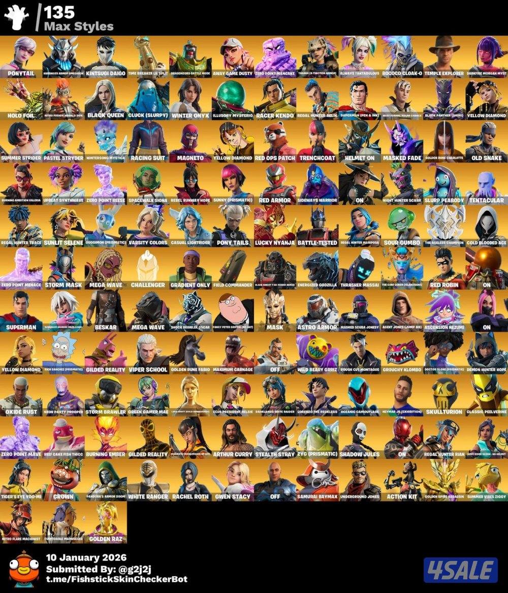 حساب فورت نايت عرق ونادر 🔥7