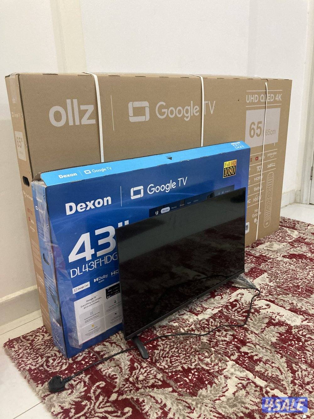 للبيع تلفزيونات سمارت 65 و 43 و 32 بوصه1