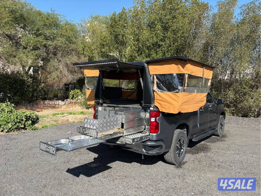 وانيت سلفرادو ٢٠٢١ عليه شد جاهز مطبخ و ادراج و مكان للنوم1