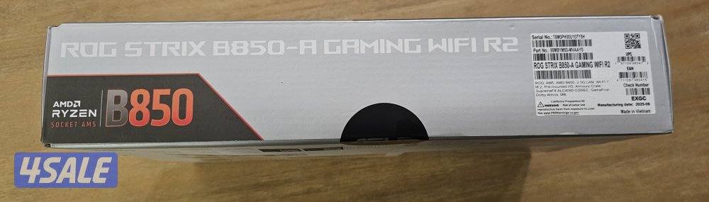 مذربورد ASUS ROG STRIX B850-A WiFi R2 جديد لمعالجات am56