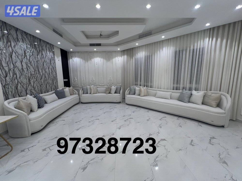 تنجيد وتفصيل كنب وديوانيات ومساند وسجاد قص وكل الستاير4