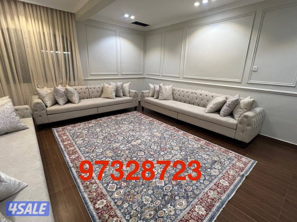 تنجيد وتفصيل كنب وديوانيات ومساند وسجاد قص وكل الستاير5