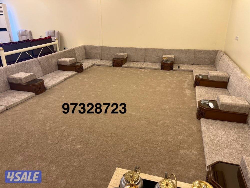 تنجيد وتفصيل كنب وديوانيات ومساند وسجاد قص وكل الستاير7