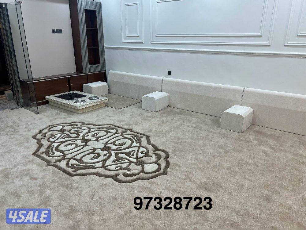 تنجيد وتفصيل كنب وديوانيات ومساند وسجاد قص وكل الستاير11