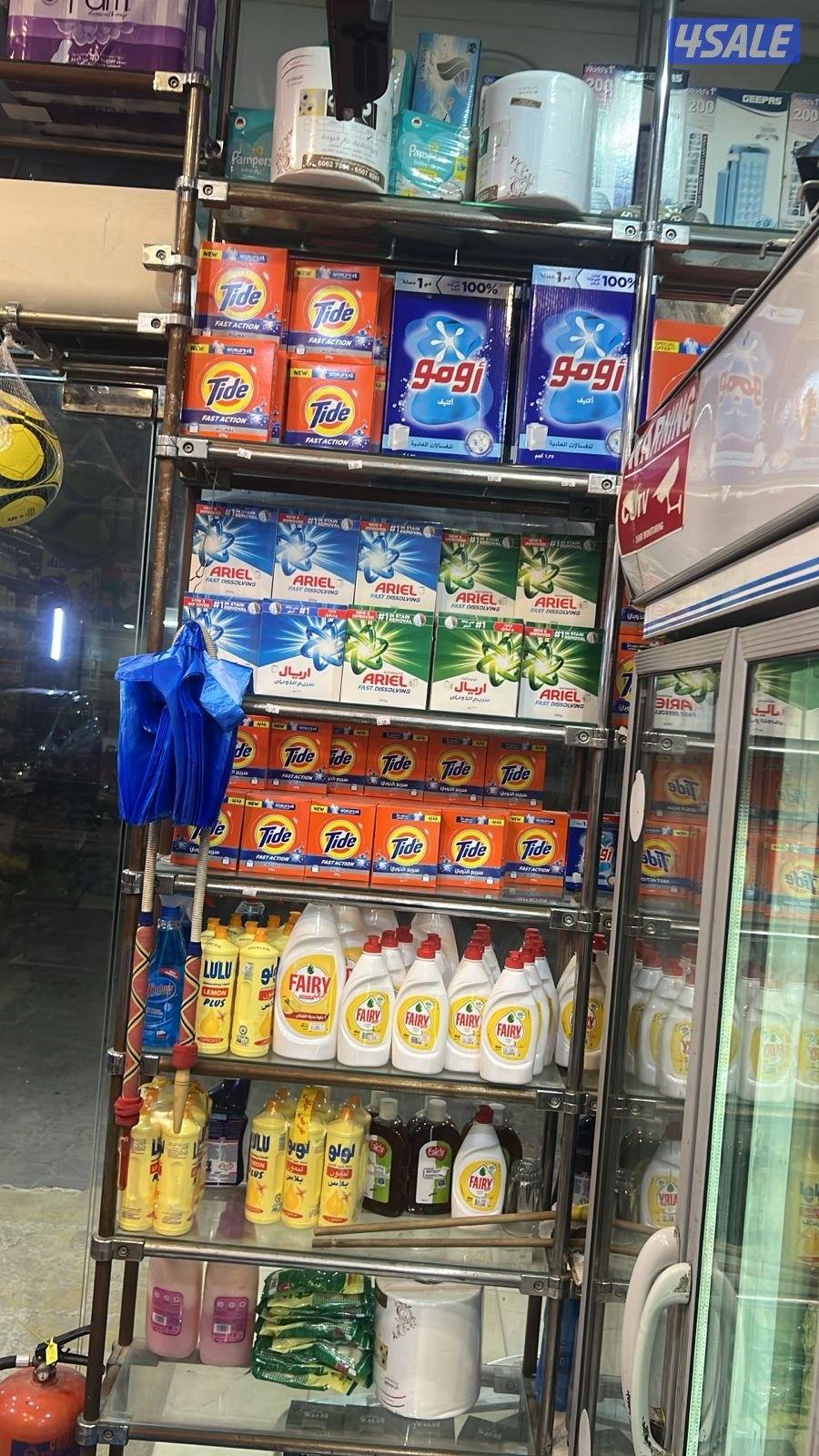 بقاله للبيع شامل البضاعه و الثلاجات4