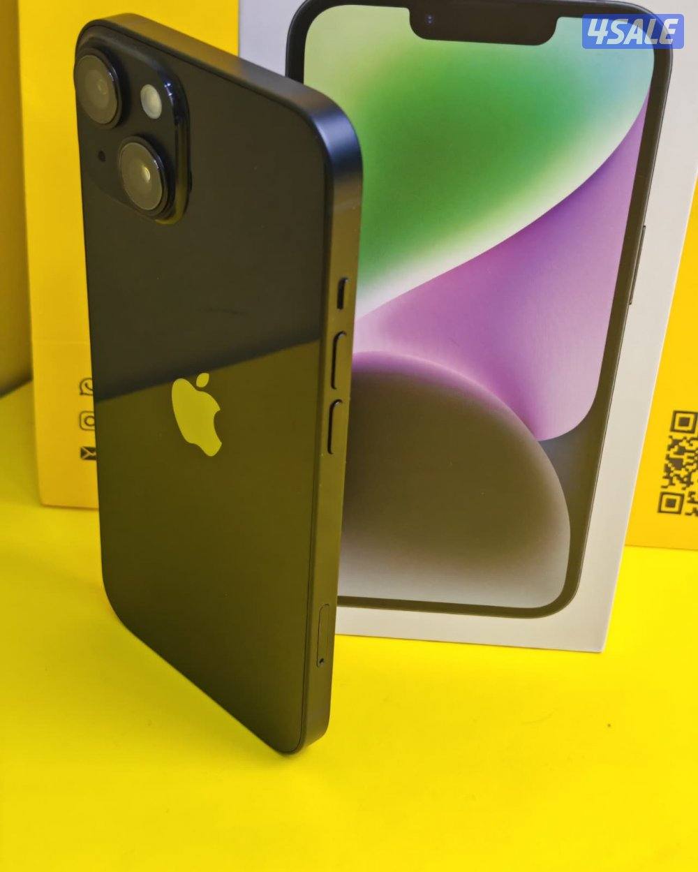 iPhone 14 256GB Black – Battery 82% ايفون 14 (شريحتين اتصال) 256 جيجا2