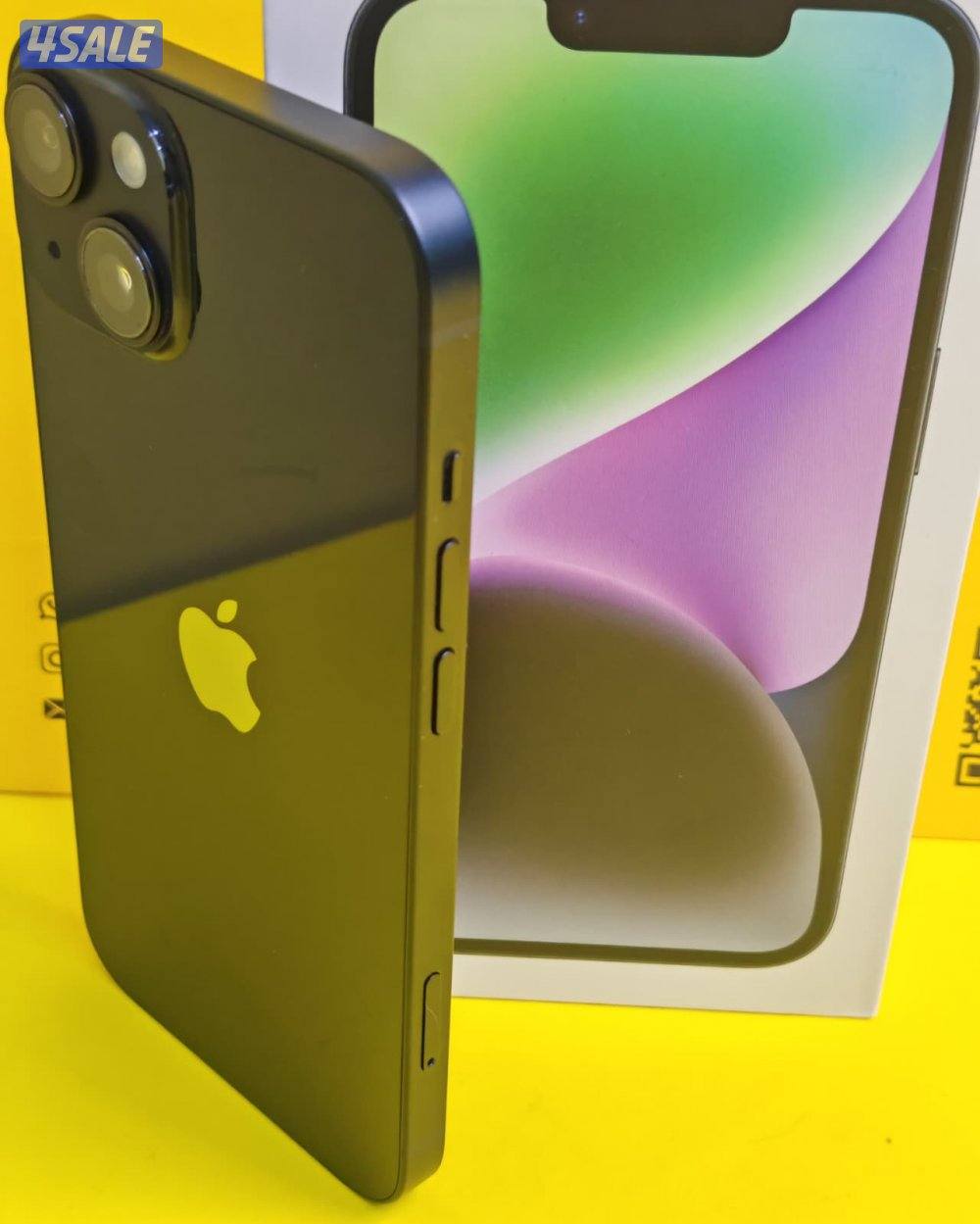 iPhone 14 256GB Black – Battery 82% ايفون 14 (شريحتين اتصال) 256 جيجا3