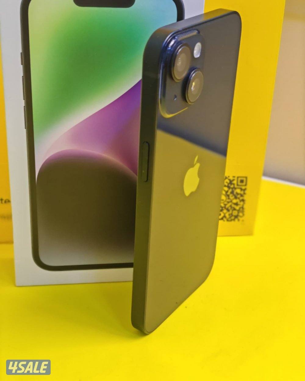 iPhone 14 256GB Black – Battery 82% ايفون 14 (شريحتين اتصال) 256 جيجا4