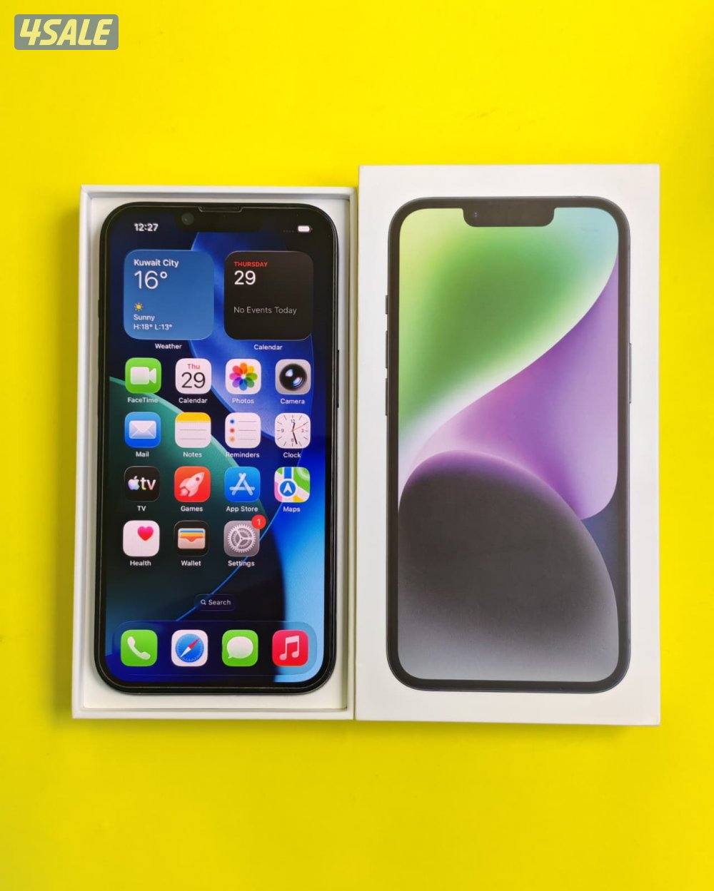 iPhone 14 256GB Black – Battery 82% ايفون 14 (شريحتين اتصال) 256 جيجا10