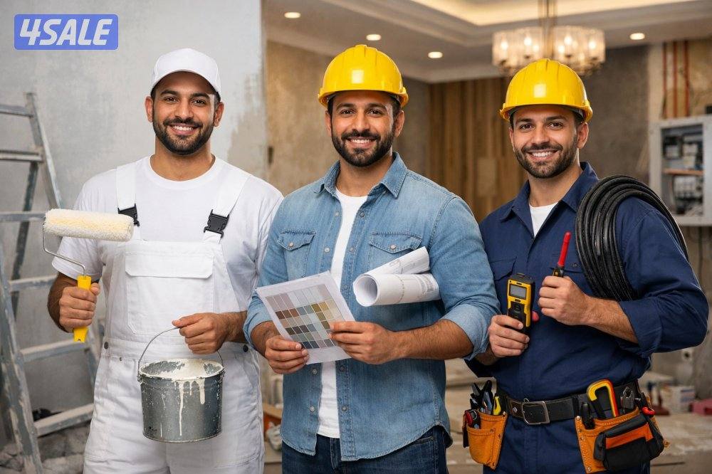 متوفر لدينا معلم  صبغ معلم ديكور معلم كهربائي0