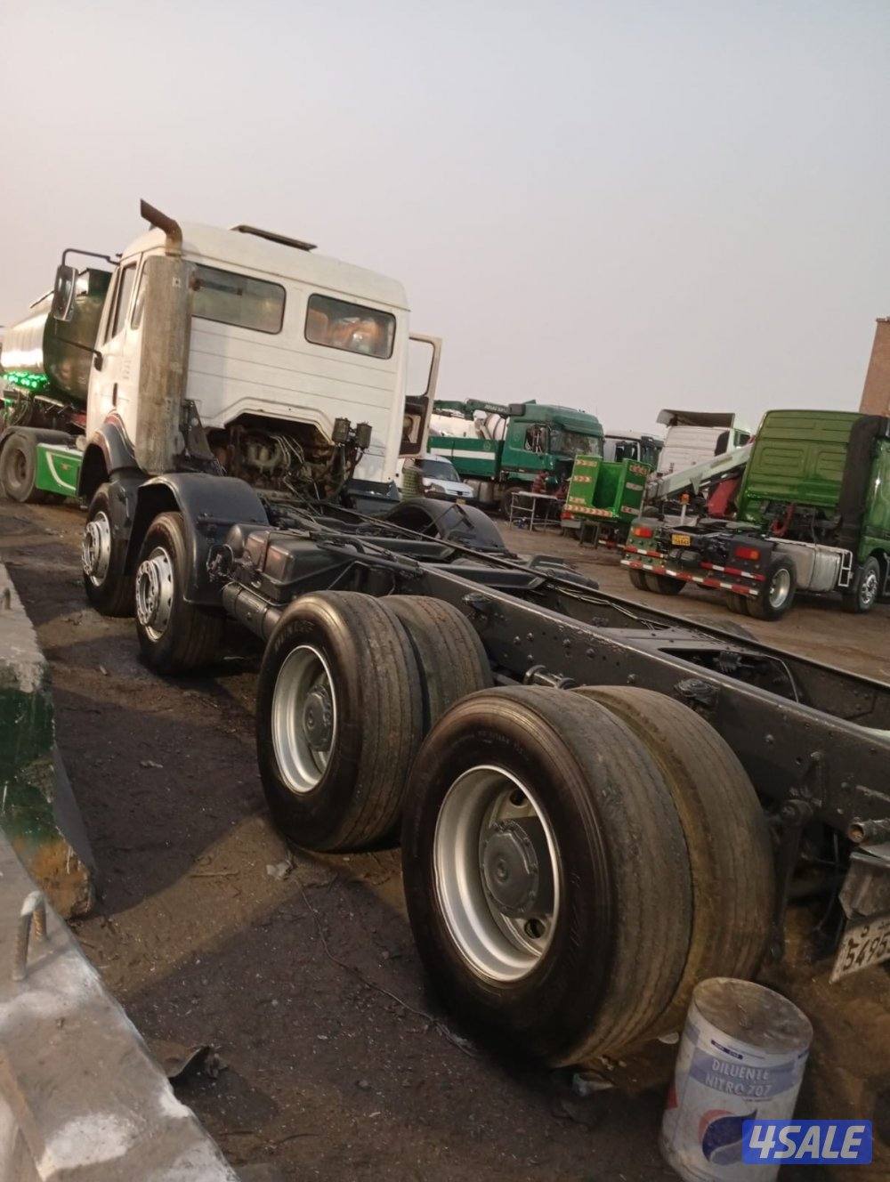 للبيع شاصي  مورسيدس ١٩٩٧ كامانز ماكينه وقير مورسيدس ٨ روس و٨ غياروسطحه7