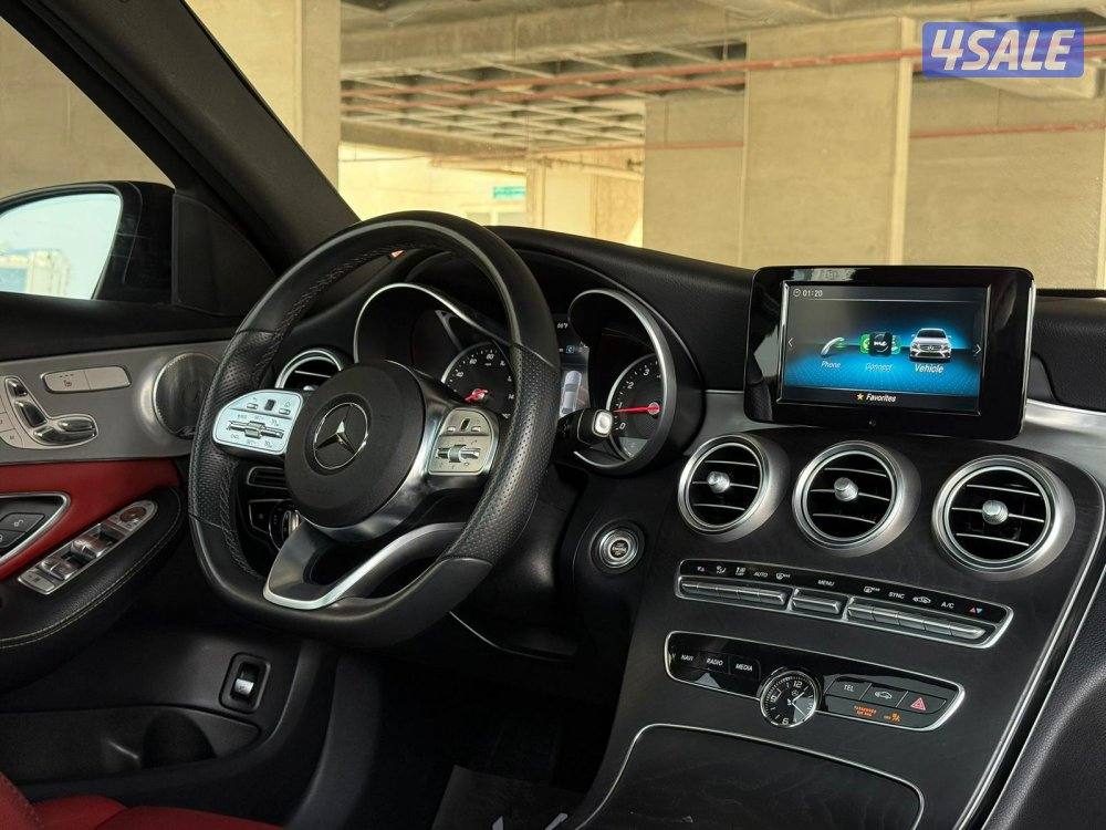 مرسيدسC300 موديل2019 عداد45الف وارد امريكا سيرفس منتظم9