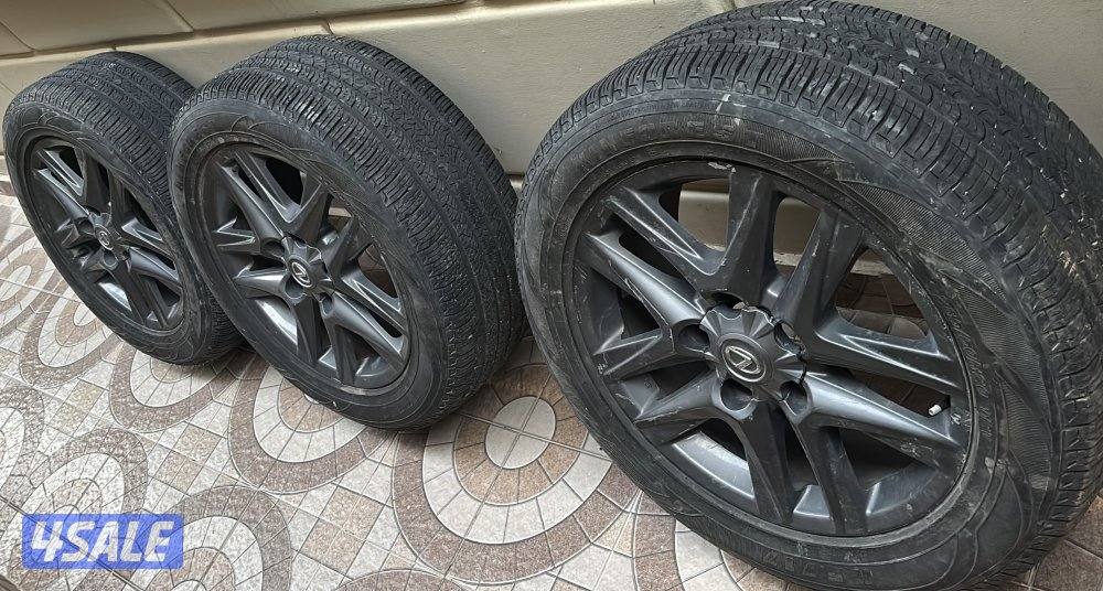 للبيع 3 رنقات لكزس سبورت على السوم1