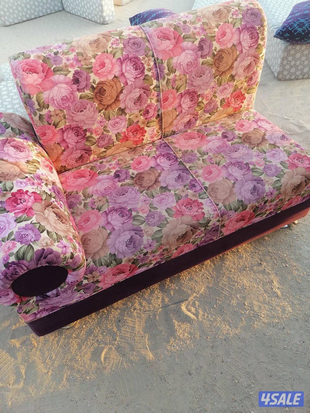 كراسي حديد مع الفرش وقنفات7