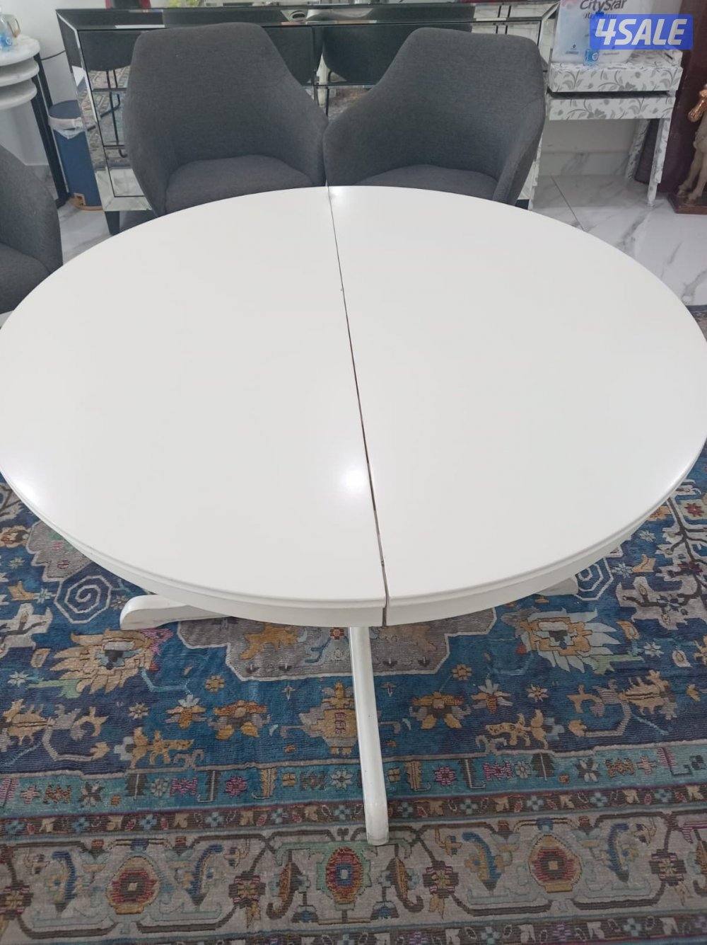 طاولة سفرة بالكراسي ايكيا مثل الجديدة تماما2