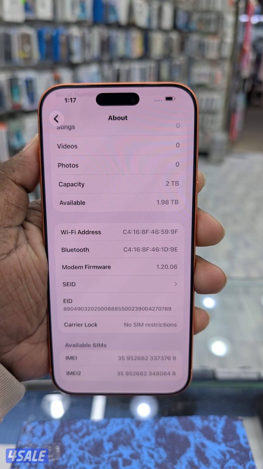 Iphone 17 pro max 2TB6