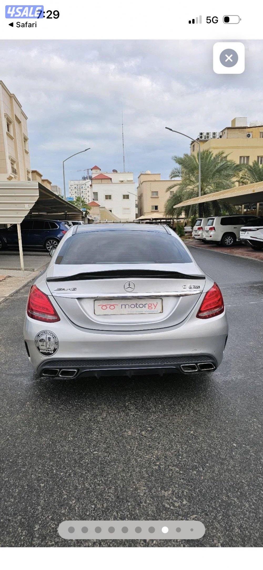 للبيع مرسيدس  C63s AMG7