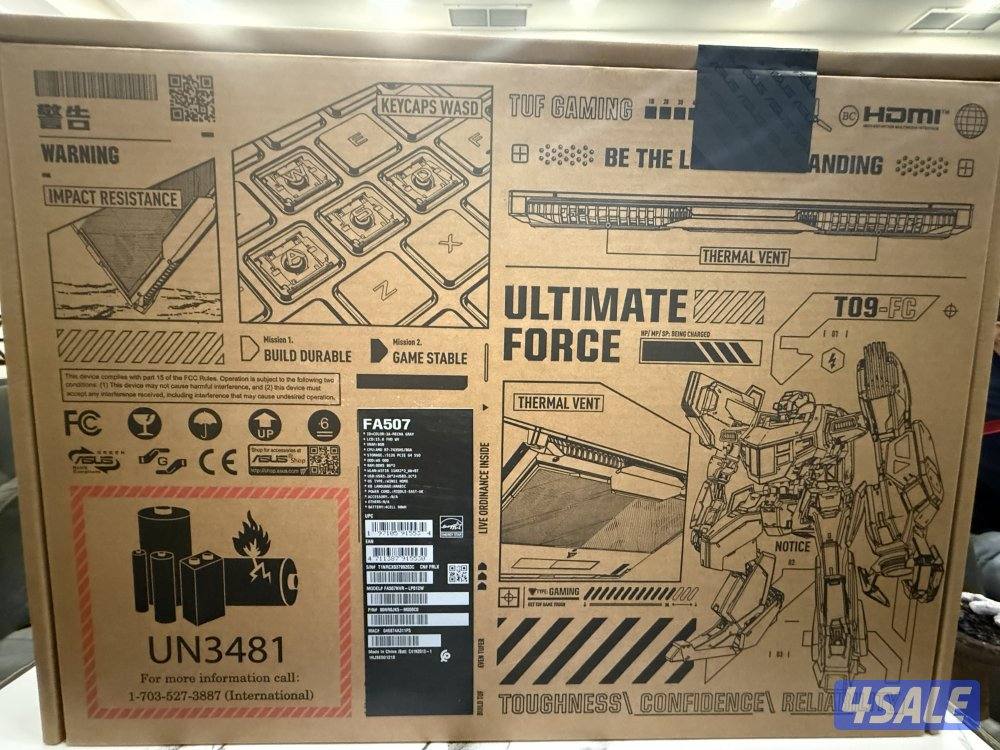 للبيع لابتوب اسوس. كرت الشاشة rtx 4060 AMD Ryzen 7 7435HS1