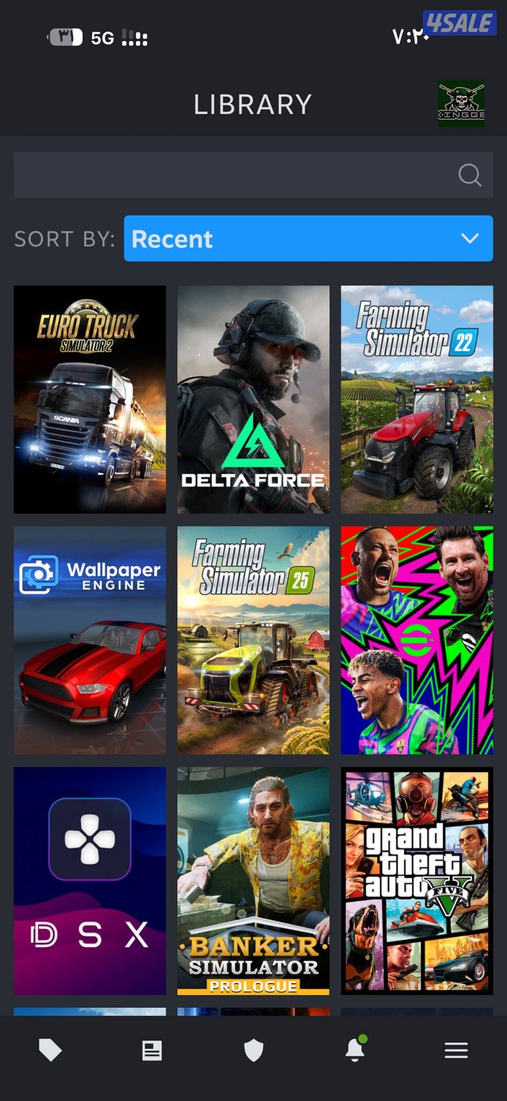 للبيع حسابي في steam1