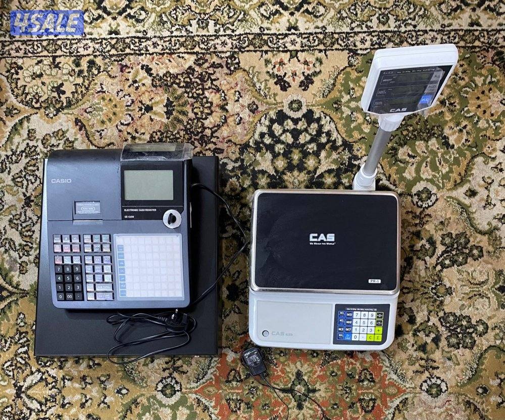 مكينة كاشير وميزان كاشيو للبيع0