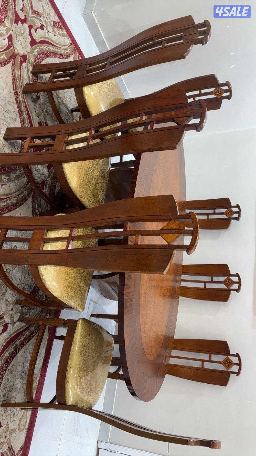 طاولة طعام خشب مع كراسي عدد81