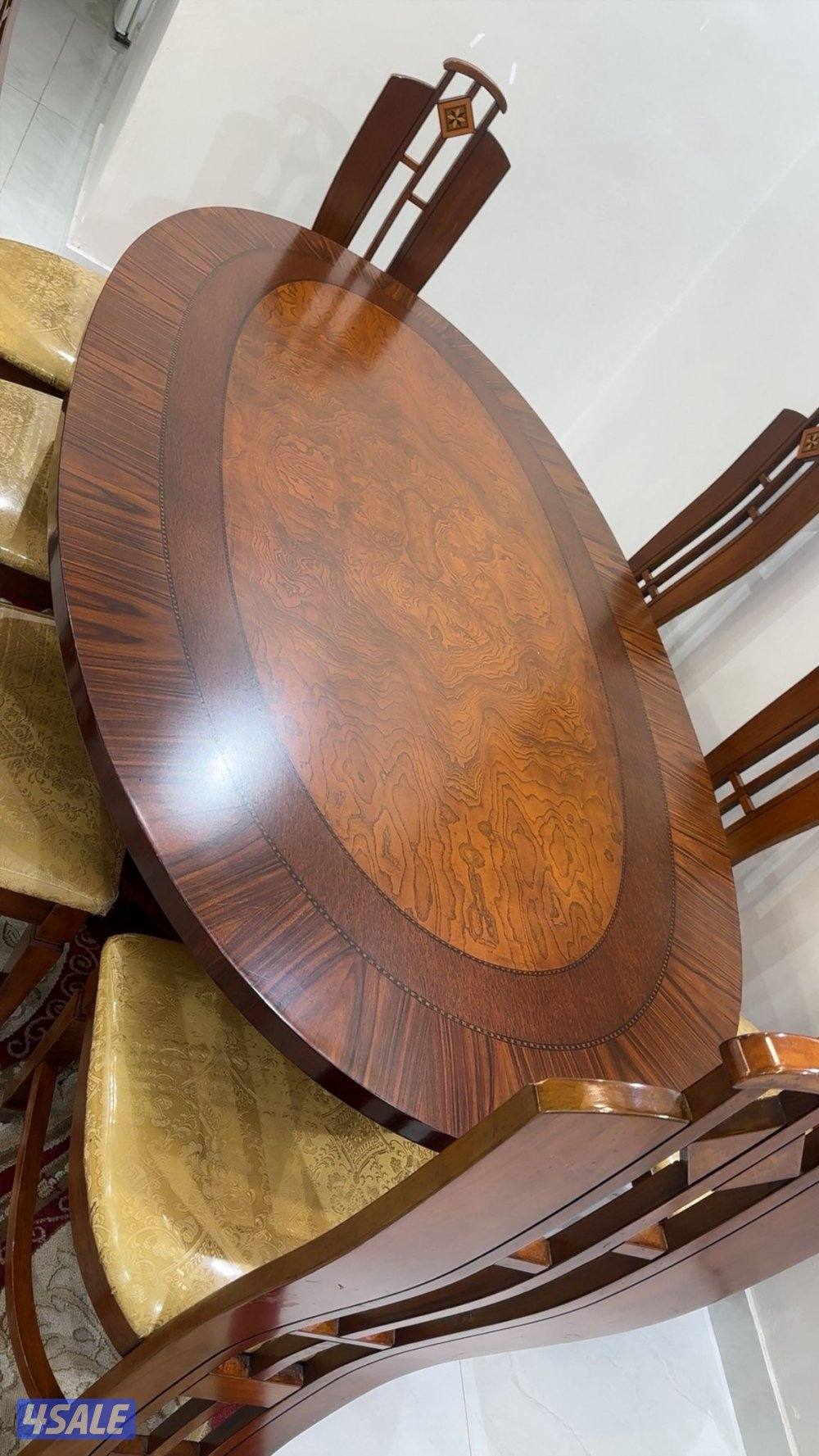 طاولة طعام خشب مع كراسي عدد84