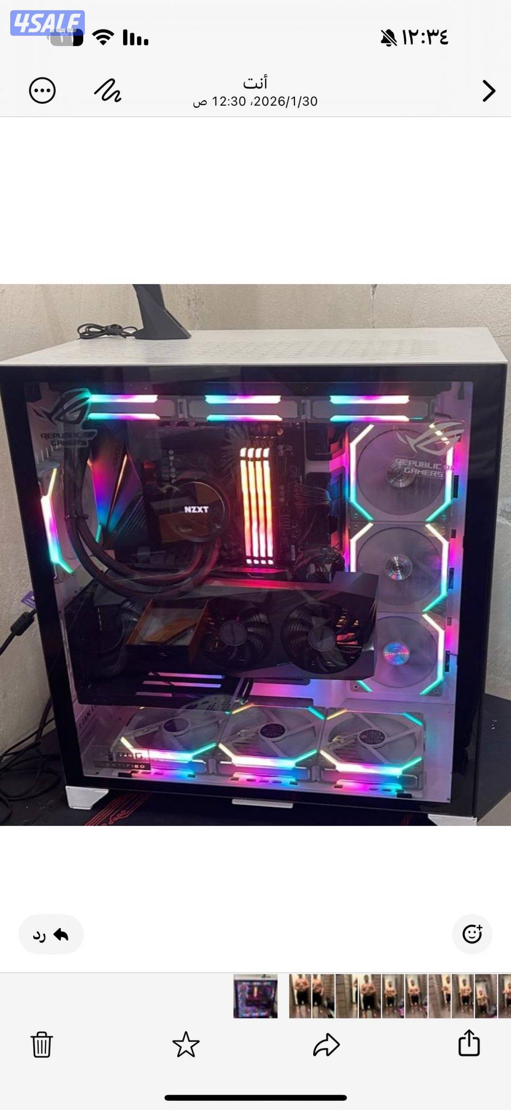 3070ti&Amd Ryzen 5950X 2tb m.2 /32r Corsair البي سي ما يعاني من اي شي0