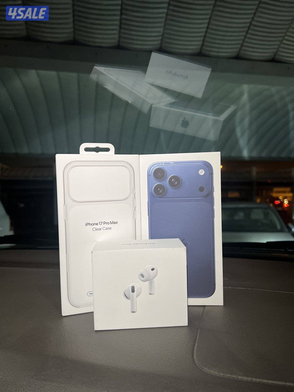 iPhone 17 Pro Max 1 TB ايفون 17 برو ماكس 1 تيرا + AirPods Pro3+Case0