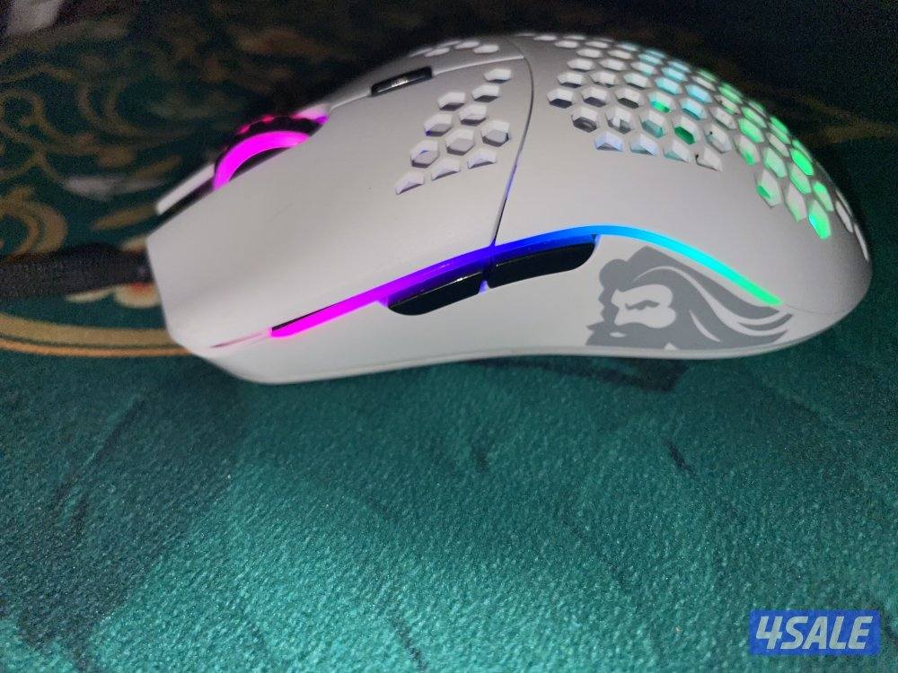 Mouse Glorious model o Matte white || ماوس جيمنج قلوريوس3