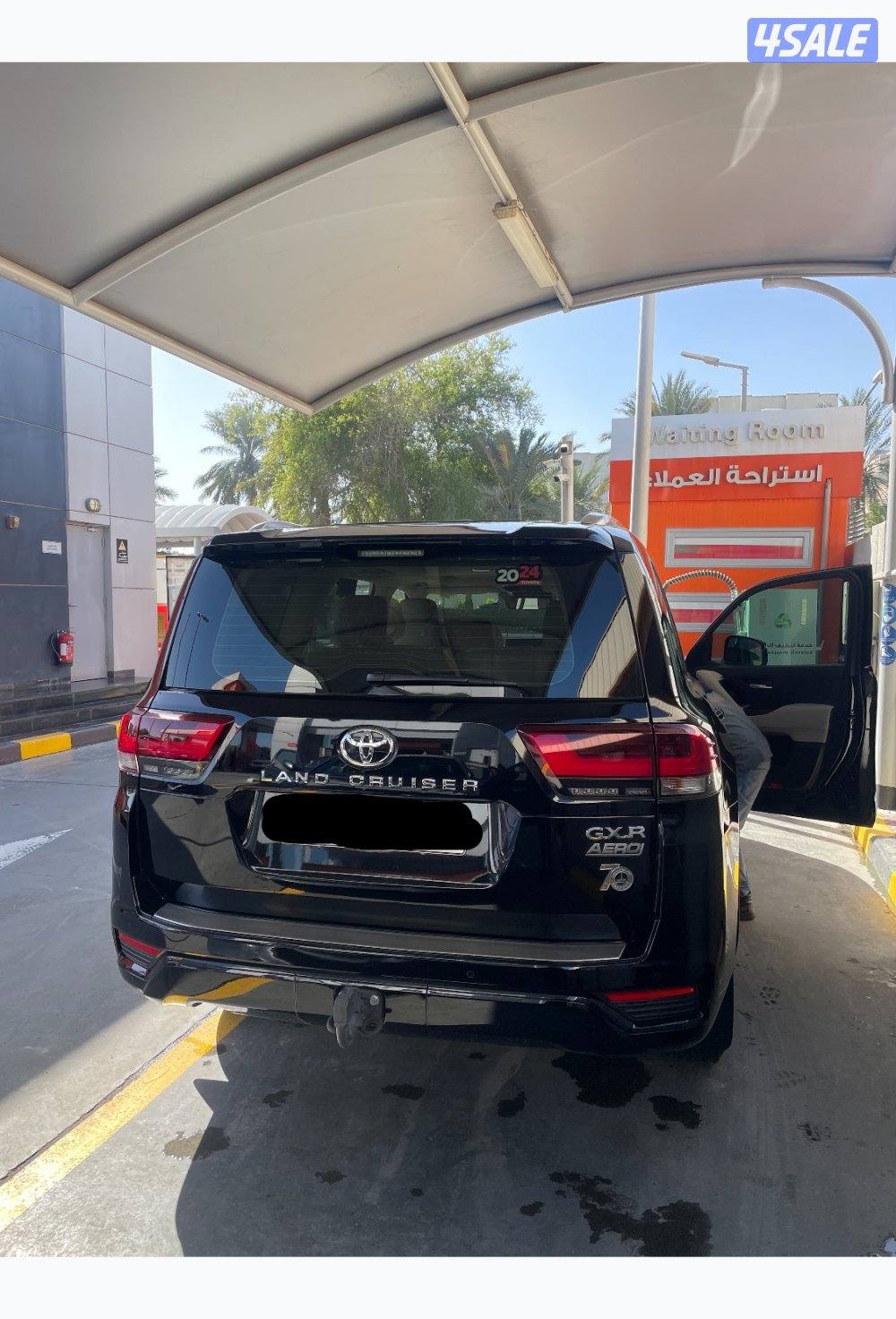 لاند كروزر GXR aero 2024 اسود / صبغ وكالة/ حماية كاملة + تظليل حراري1