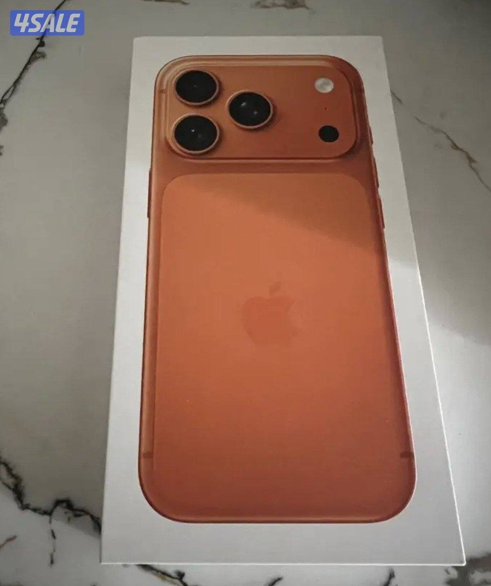 للبيع ايفون 17 برو برتقالي شرق الاوسط جديد بالكرتون ما انفتح0