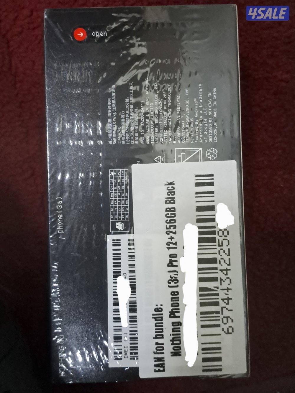 nothing phone 3a brand new 12gb ram 256gb, sealed.1 year warranty1