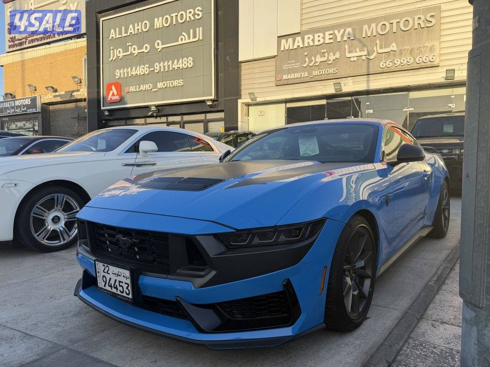 فورد موستنق DARK HORSE موديل 2024 عداد 11 الف كم تحت الكفاله صبغ وكاله0