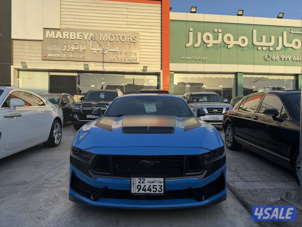 فورد موستنق DARK HORSE موديل 2024 عداد 11 الف كم تحت الكفاله صبغ وكاله1
