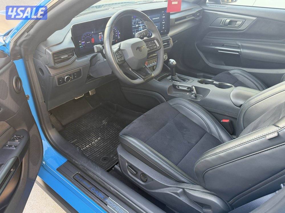 فورد موستنق DARK HORSE موديل 2024 عداد 11 الف كم تحت الكفاله صبغ وكاله9